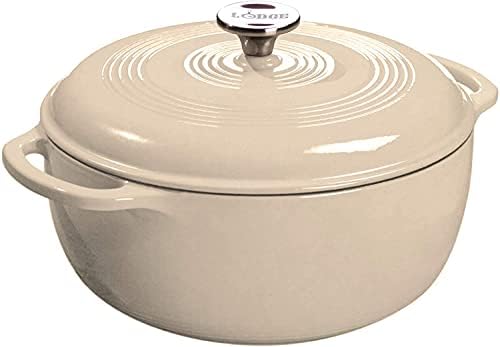Lodge Essential Enamel Cast Iron Dutch Oven, 3 Quart, Sandalwood