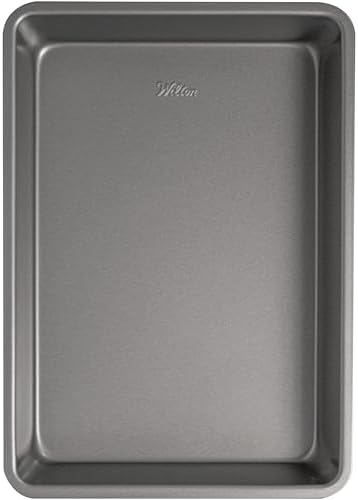 Wilton Silver Non-Stick Oblong Cake Pan, Made Without PFAS, 13 X 9 X 2 IN (Pack of 6)