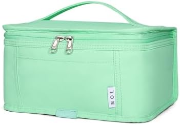 NOL Small Lunch Bag Mini Lunch Box Insulated Lunch Bag for Men/Women Leakproof Cooler Tote Bag Lightweight Nylon Waterproof Lunch Box For Work,Mint green