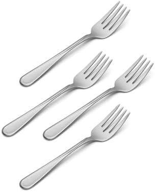 Oneida Flatware Flight Salad Forks 18/0 Silverware Set for 4, (4-Piece)