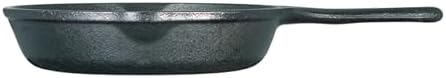 Lodge Pre-Seasoned Cast Iron Small Grill Pan, 6.5 Inches