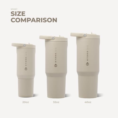HydroJug Sport 32 oz Insulated Stainless Steel Water Bottle, Dune