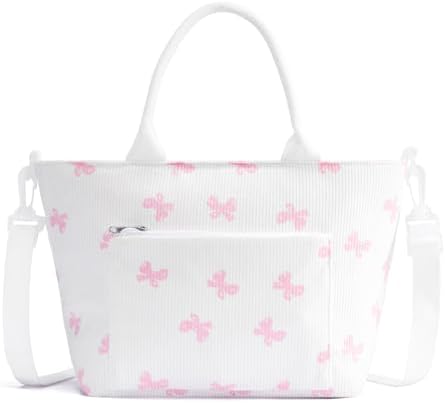 Lunch Bag for Women Adult Large Insulated Lunch Box Girl Cute Corduroy Lunch Tote Bags Reusable Leakproof Cooler Work Picnic