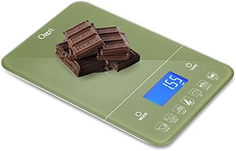 Ozeri Touch III 22 lbs (10 kg) Digital Kitchen Scale, in Tempered Glass