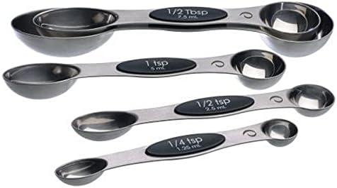 PrepWorks 5pc Measuring Spoons Set – Stainless Steel, Accurate Measurements for Cooking and Baking, Easy-to-Read, BPA-Free
