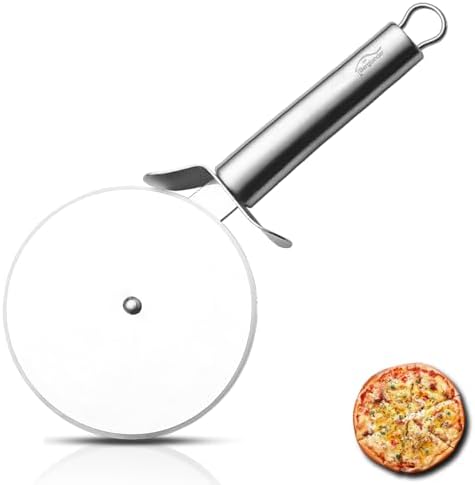 Berglander Pizza Wheel, Titanium Plating Stainless Steel Pizza Cutter, Super Sharp Pizza Slicer With Titanium Plating, Pastry Cutter, Easy to Clean And Stored