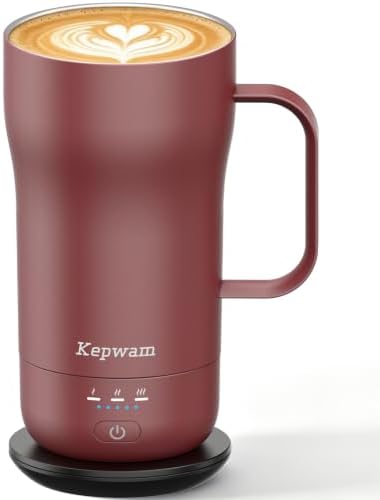 Kepwam Heated Coffee Mug T4, 16oz Smart Mug with Constant Temp Control