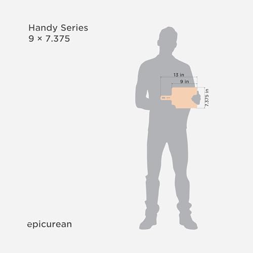 Epicurean Handy Series Cutting Board with Handle, 9-Inch by 7-Inch, Natural