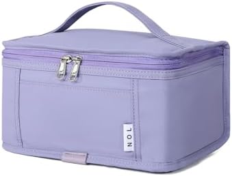 NOL Small Lunch Bag Mini Lunch Box Insulated Lunch Bag for Men/Women Leakproof Cooler Tote Bag Lightweight Nylon Waterproof Lunch Box For Work, Light purple