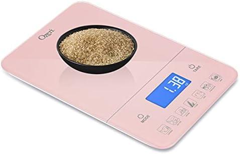 Ozeri Touch III 22 lbs (10 kg) Digital Kitchen Scale, in Tempered Glass