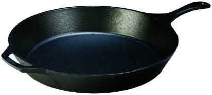 Lodge Pre-Seasoned Cast Iron Skillet, Easy-Grip Handle, 15 Inches