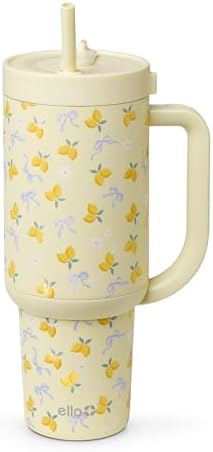 Ello Oasis 40oz Insulated Stainless Steel Tumbler with Straw, Main Squeeze