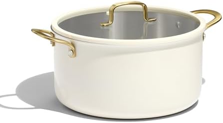 CAROTE 8QT Full Clad Tri Ply Stainless Steel Stock Pot with Lid