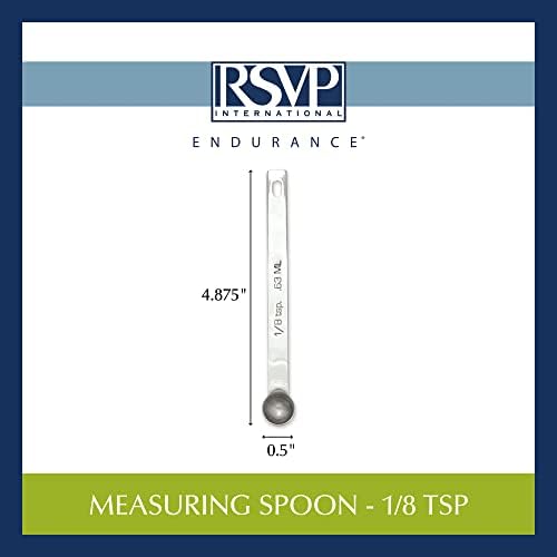 RSVP International Endurance Kitchen Collection Open Stock Measuring Spoon, Stainless Steel, Dishwasher Safe, 1.125-Teaspoon