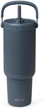 Ello Oasis Go+ 32oz Insulated Stainless Steel Tumbler with Straw, Horizon