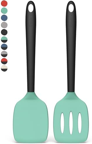Coukre 2 Pack Silicone Spatula Set,High Heat Resistant, BPA-Free
