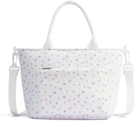 Lunch Bag for Women Adult Large Insulated Lunch Box Girl Cute Corduroy Lunch Tote Bags Reusable Leakproof Cooler Work Picnic