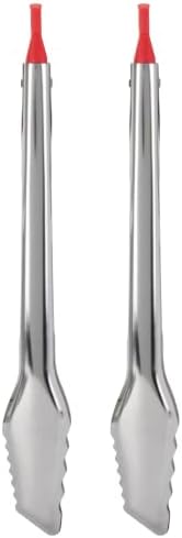 GoodCook Everyday Locking Tongs Set of 2, 12-Inches, Silver