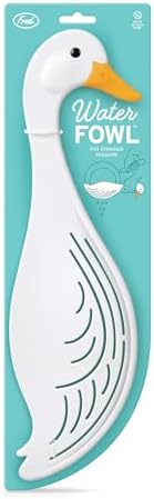 Genuine Fred WATERFOWL Goose Pot Strainer – Great for Pasta and Vegetables - Easy One-Handed Draining - Space-Saving Design - Funny Kitchen Gadget and Accessory