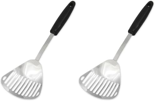 Chef Craft Select Slotted Sturdy Skimmer, 13 inch, Stainless Steel, (Pack of 2)