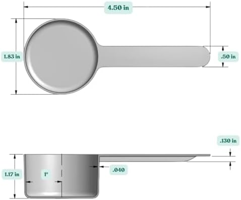 3 Tablespoon (1.5 Oz. | 43 mL) Long Handle Plastic Measuring Scoop for Coffee, Protein Powder, Pet Food, Spices, Grains, Dry Goods – Food-Grade BPA-Free (Pack of 100)