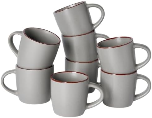 famiware Mercury Coffee Mugs 13 oz, Coffee Mugs Set of 8 with Handle