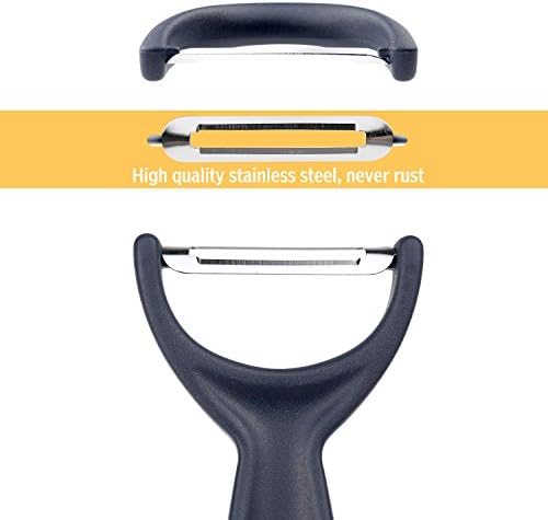 Potato Peeler Y Shaped Vegetable Peeler, Premium Ultra Sharp Fruit Peeler for Kitchen (Pack of 3)