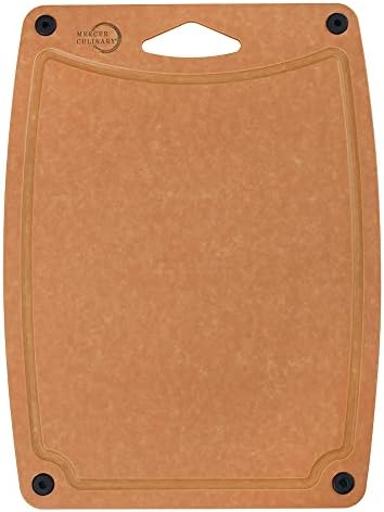 Mercer Culinary Composite Cutting Board 14 9/16" x 10 13/16", with Non Slip Feet and Juice Groove, Medium