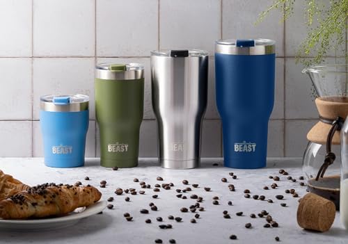 Beast 20 oz Tumbler Stainless Steel Vacuum Insulated Coffee Ice Cup Double Wall Travel Flask (Royal Blue)