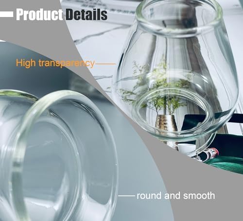 Glass Matcha Whisk Holder, Matcha Chasen Holder, Matcha Whisk Stand for Bamboo Matcha Chasen, Matcha Set Accessories for Tea Ceremony (Clear)
