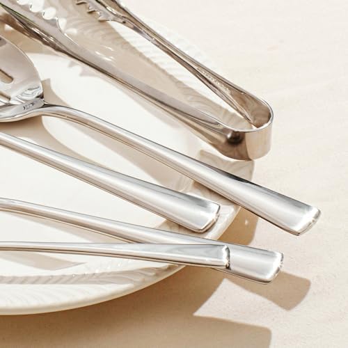 KINGSTONE 16 Piece 18/10 Serving Utensils Set, Stainless Steel Serving Set