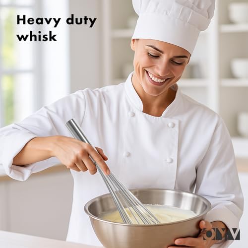OYV 18/10 Stainless Steel Large Whisk, 17-Inch Heavy-Duty Kitchen Whisk