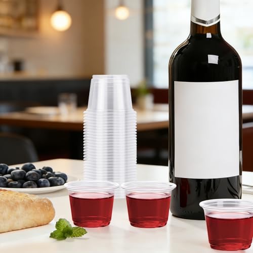 BYSNOW 1000 Pack 1 oz Clear Plastic Cups, Small Disposable Medicine Cups