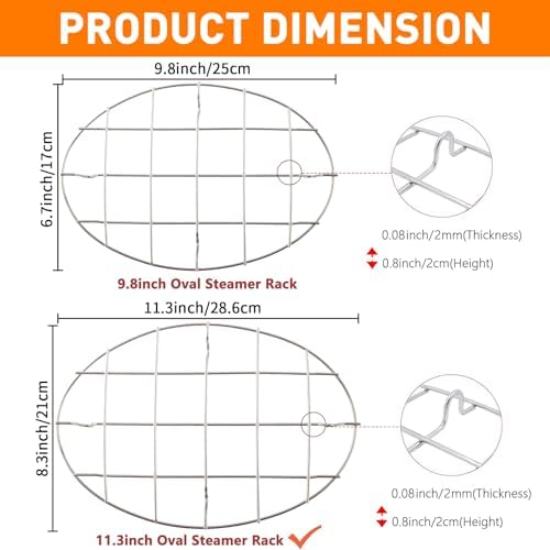 TamBee Turkey Roasting Cooling Racks Wire Broiling Rack Roasting Rack