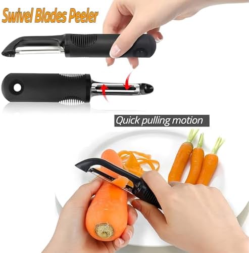 Vegetable Peeler,Non-Slip Handle,Sharp Stainless Blade for Potato