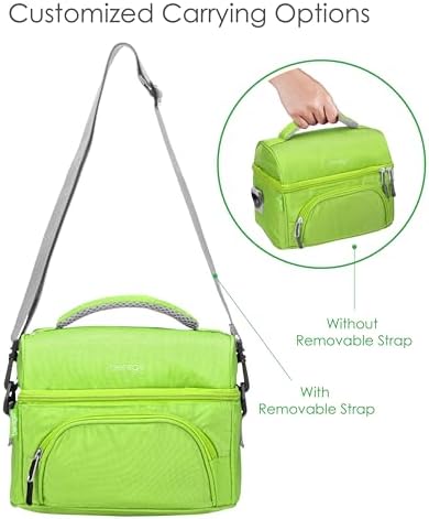 Bentgo Deluxe Insulated Lunch Bag with Adjustable Strap & Outer Pocket