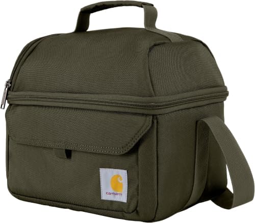 Carhartt 12 Can Two Compartment Lunch Box | Durable, Fully-Insulated Lunch Bag for Women & Men, Large Lunchbox (Tarmac) (Pack of 12)