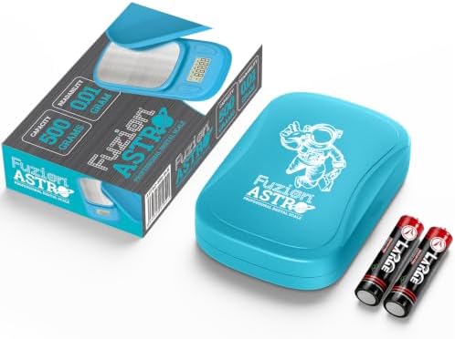 Fuzion Digital Pocket Gram Scale 500g x 0.01g, Mini Jewelry Scale ASTRO-500