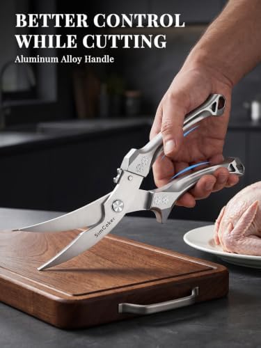 Heavy Duty Poultry Shears, Better Control for Chicken & Turkey Prep