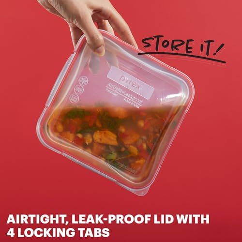 Pyrex Freshlock (10-Pack) Mixed Sizes Airtight Glass Food Storage Set