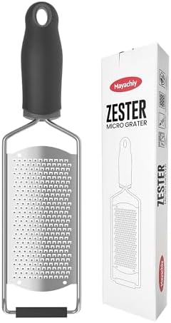 Cheese Grater, Lemon Zester, Fine Cheese Grater with Handle, Width 2.5 inch