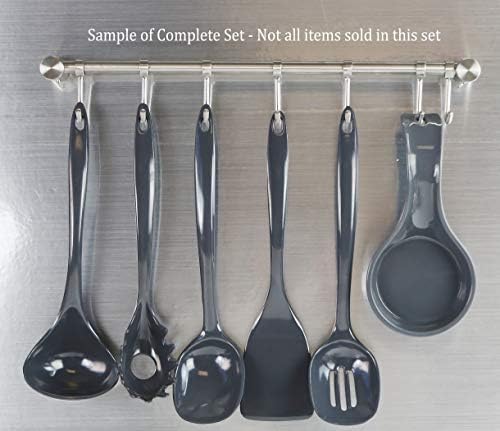 Reston Lloyd Calypso Basics Melamine Spatula, Charcoal, 1 Count (Pack of 2)