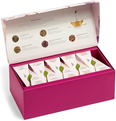 Tea Forte Tea Sampler, 20 Pyramid Infuser Bags, Premium Tea Gift Set
