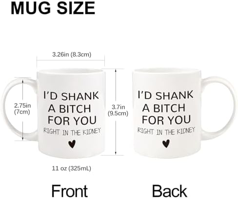 Friendship Gifts 11oz Novelty Coffee Mug for Girlfriend Sister Besties BFF