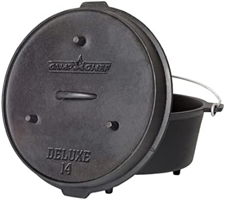 Camp Chef 14 in. Cast Iron Dutch Oven with Lid Lifter