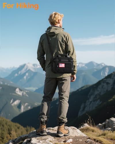 HOTOR Lunch Box Men Women Tactical Insulated Lunch Bag Black 8L