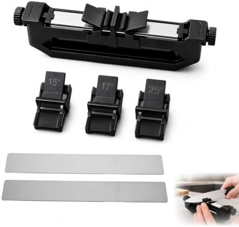 Knife Sharpeners for Kitchen Knives -portable knife sharpener with Adjustable Angle Guide, Coarse/Fine Stone-Portable Wicked Edge Knife Sharpener, Chef, Pocket & Hunting Blades