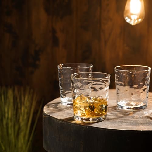 Glaver's Whiskey Glasses 13 oz Set of 4 Old Fashioned Glasses