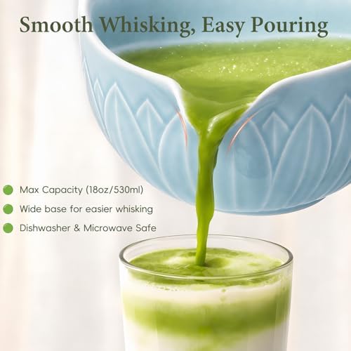 Matcha Whisk Set with Ceramic Bowl & Bamboo Chasen