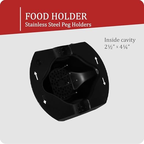 Borner by Reston Lloyd Food Safety Holder for Mandoline Slicers, Cutters & Graters, Protective Finger Guard for Safe Slicing & Grating, Made in Germany, Black